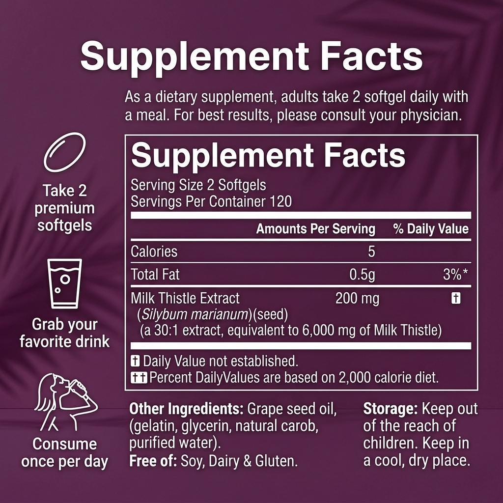 Premium Milk Thistle Softgels