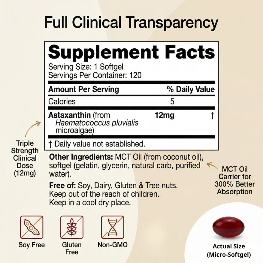 Pure Astaxanthin Softgels