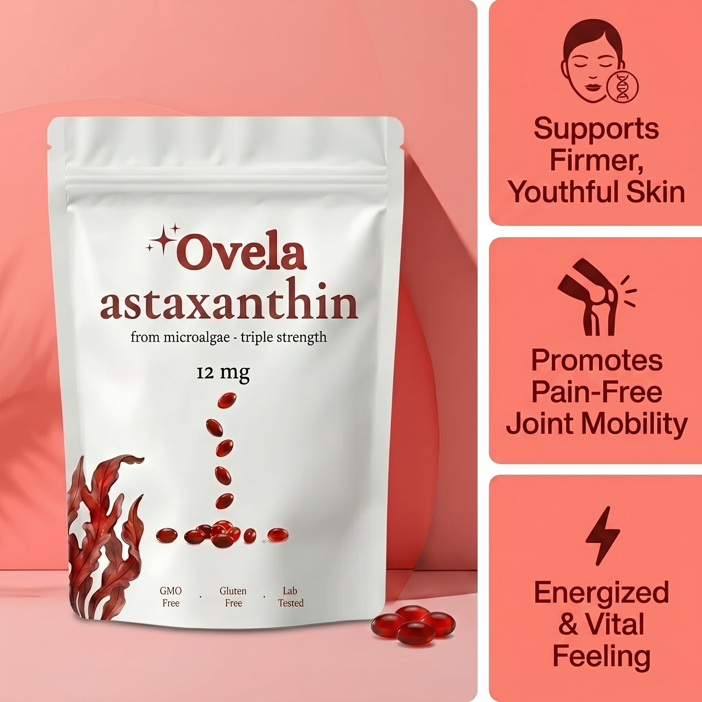Pure Astaxanthin Softgels