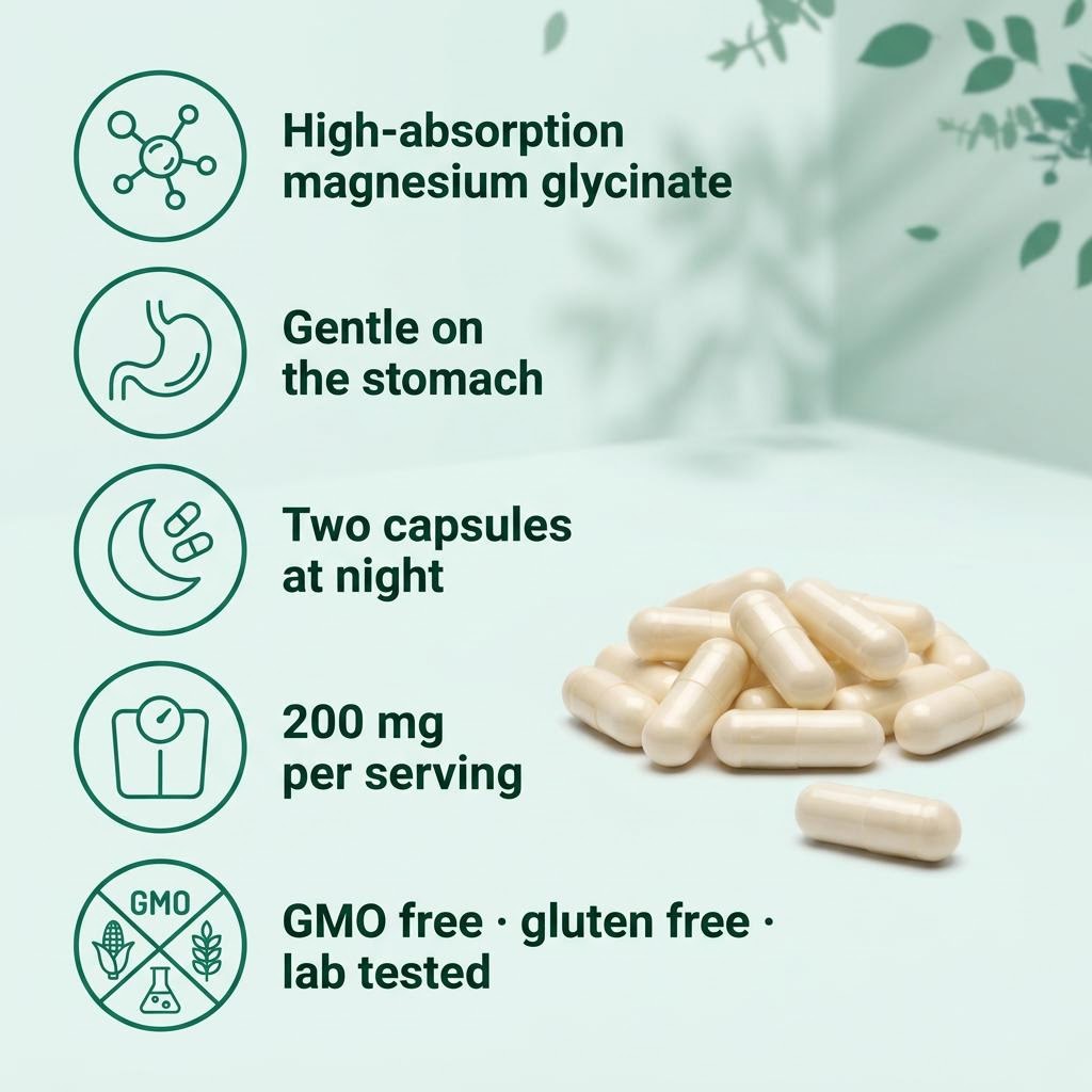 Magnesium Glycinate – Sleep & Energy
