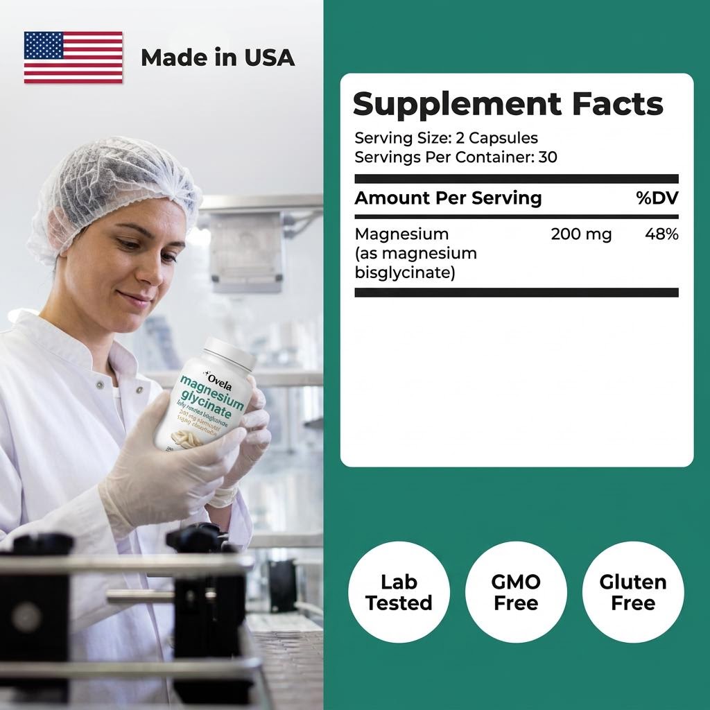 Magnesium Glycinate – Sleep & Energy