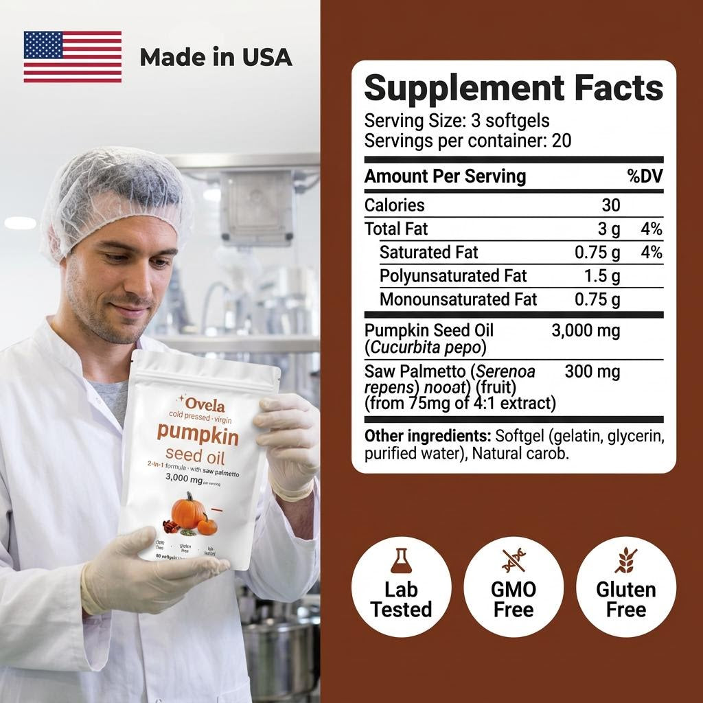 Pumpkin Seed Oil & Saw Palmetto Capsules