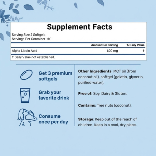Alpha Lipoic Acid Softgels